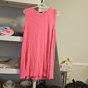 ATM Anthony Thomas Melillo Pink Sleeveless Midi Dress